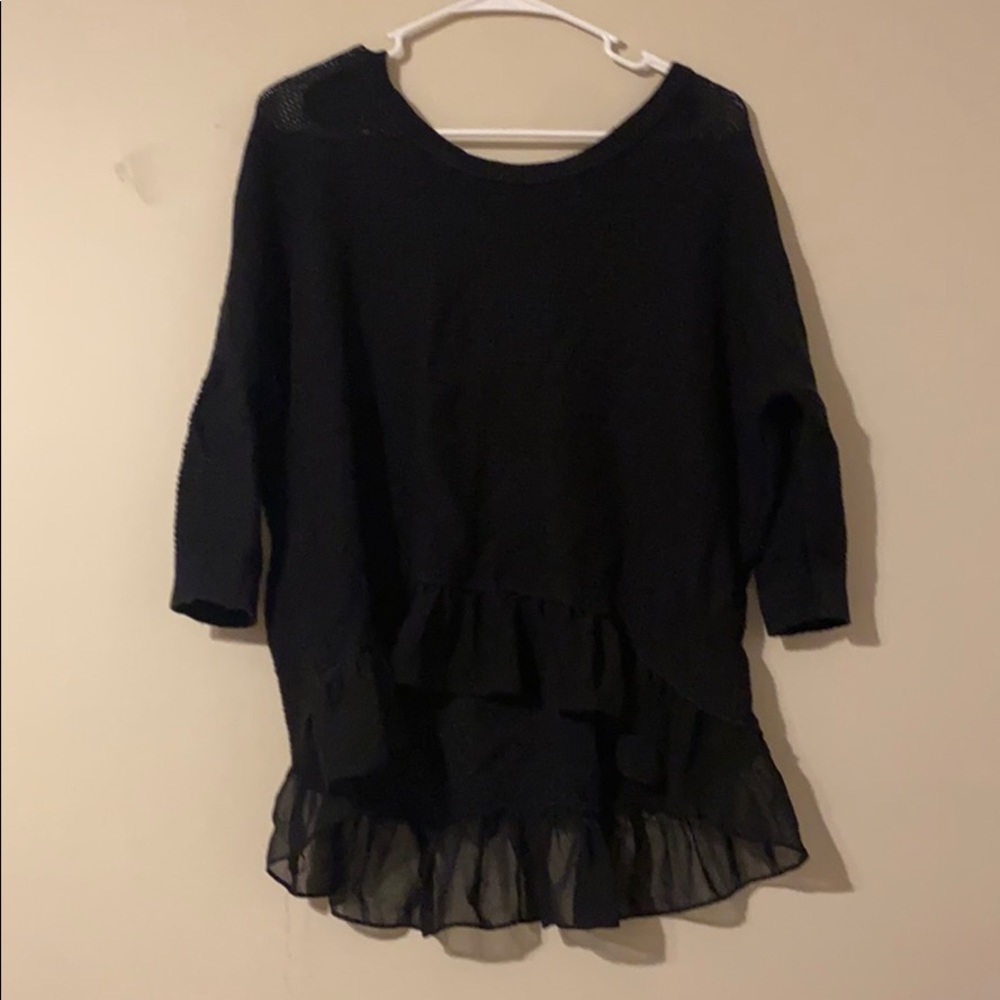 Black Flowy AE Sweater